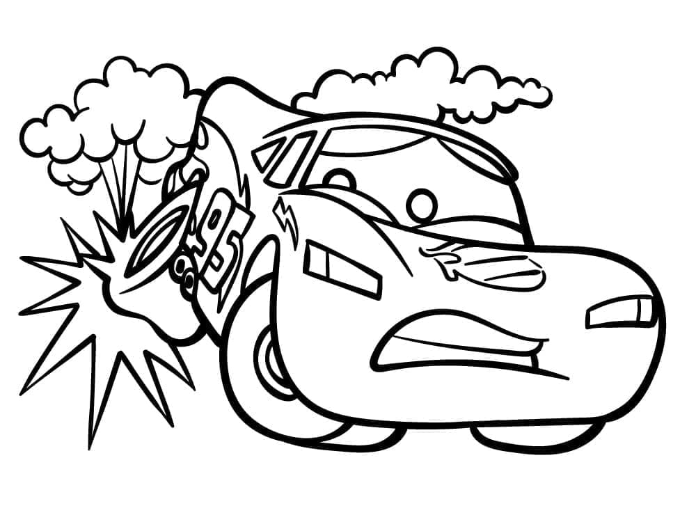 Lightning McQueen Kehilangan Ban