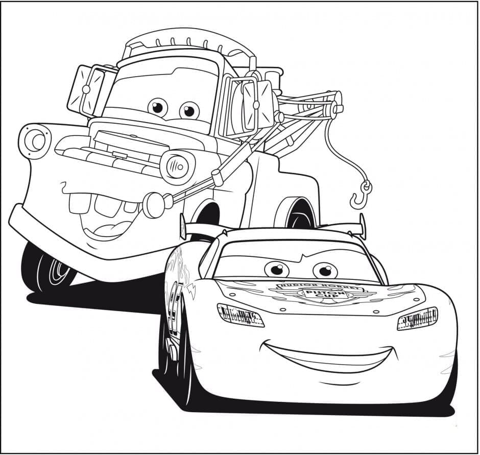 Mater dan Lightning McQueen