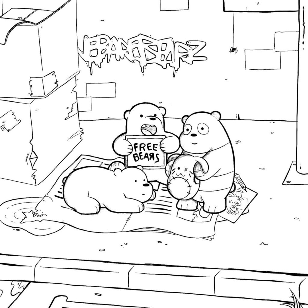 Mencetak We Bare Bears