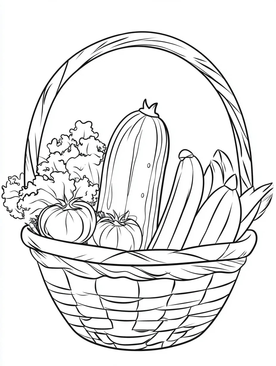 Mentimun di keranjang