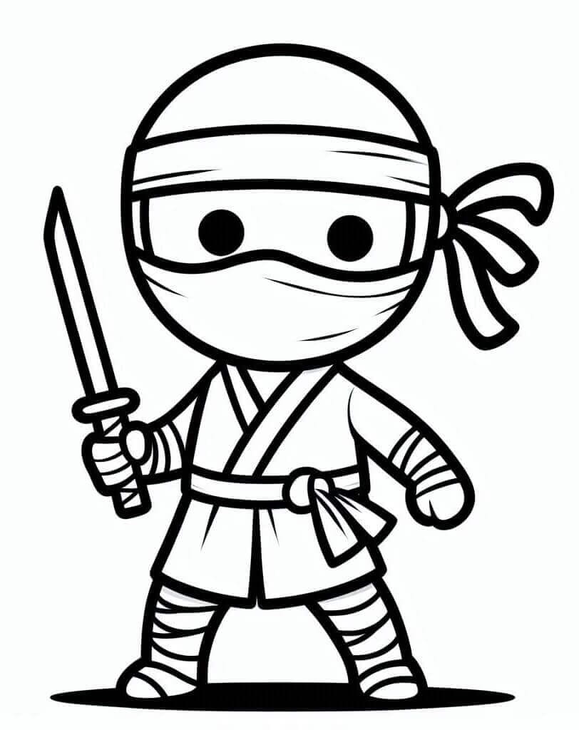 Ninja Dapat Dicetak untuk Anak-Anak