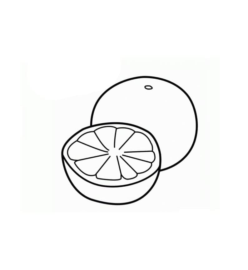 Satu setengah buah jeruk bali