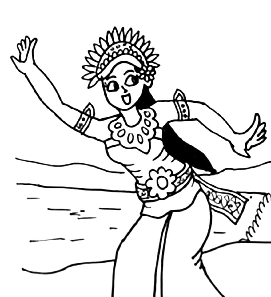 Tari Bali sangat gembira