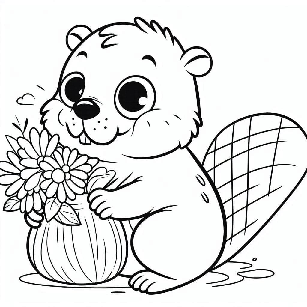 Berang-berang dan bunga