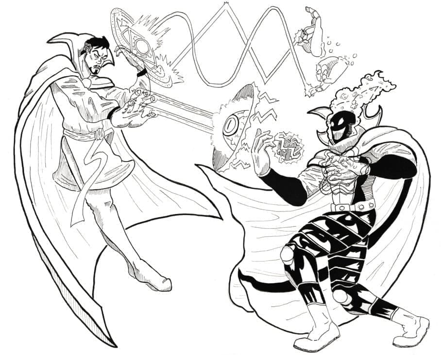 Doctor Strange sedang bertarung