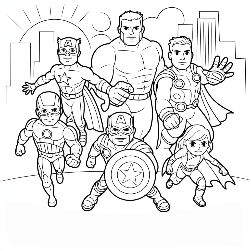 Foto Avengers sederhana