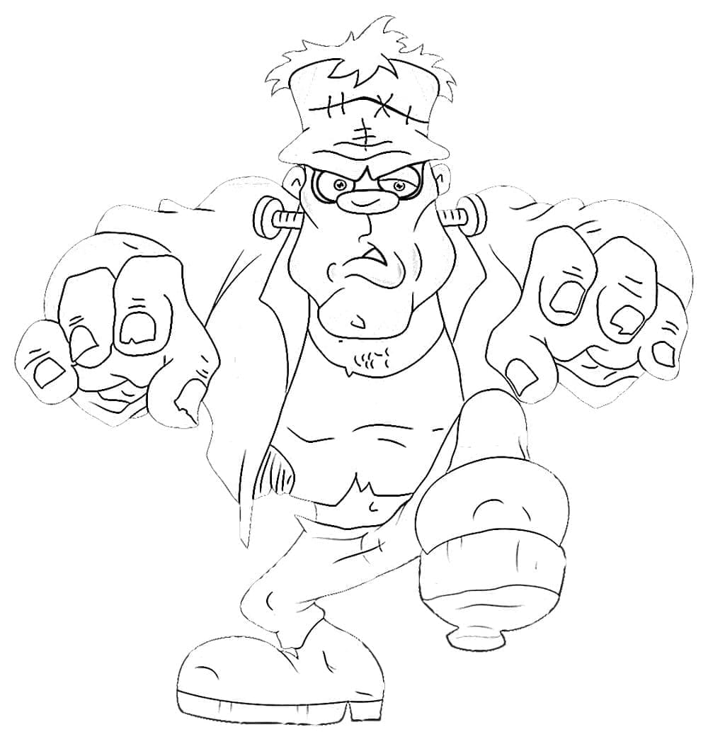 Frankenstein Berjalan Marah