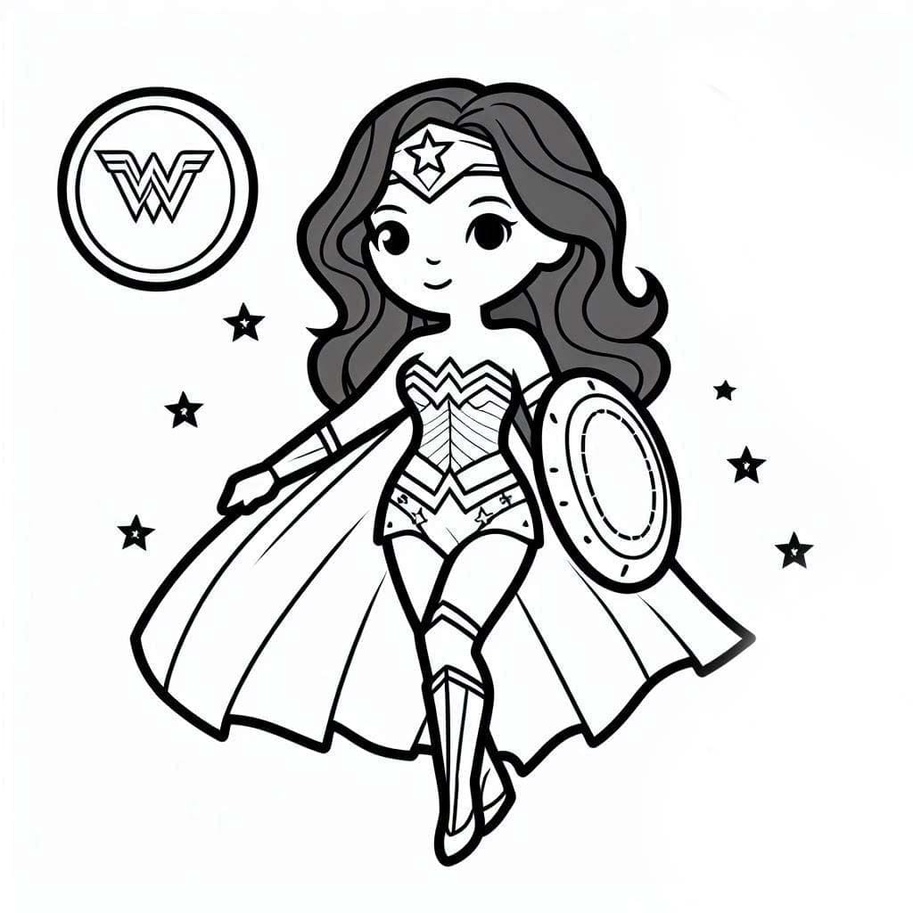 Gambar chibi Wonder Woman