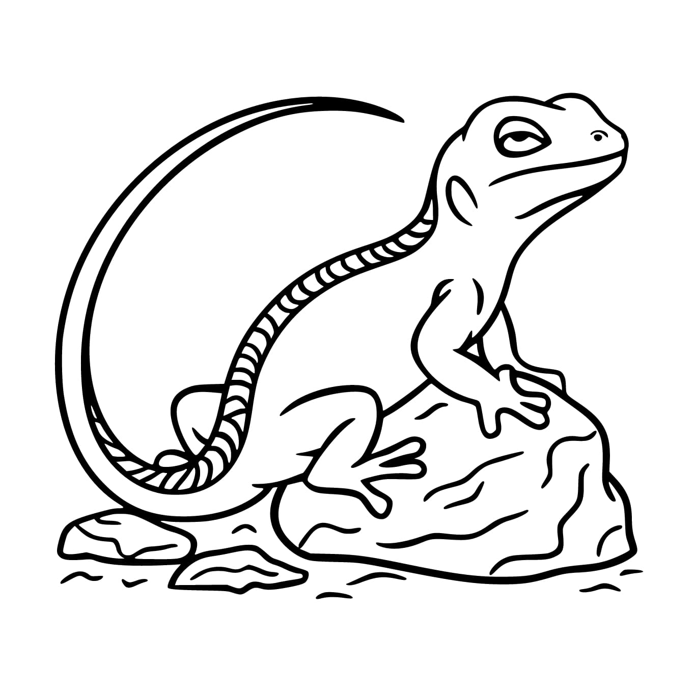 Kadal cantik berpose