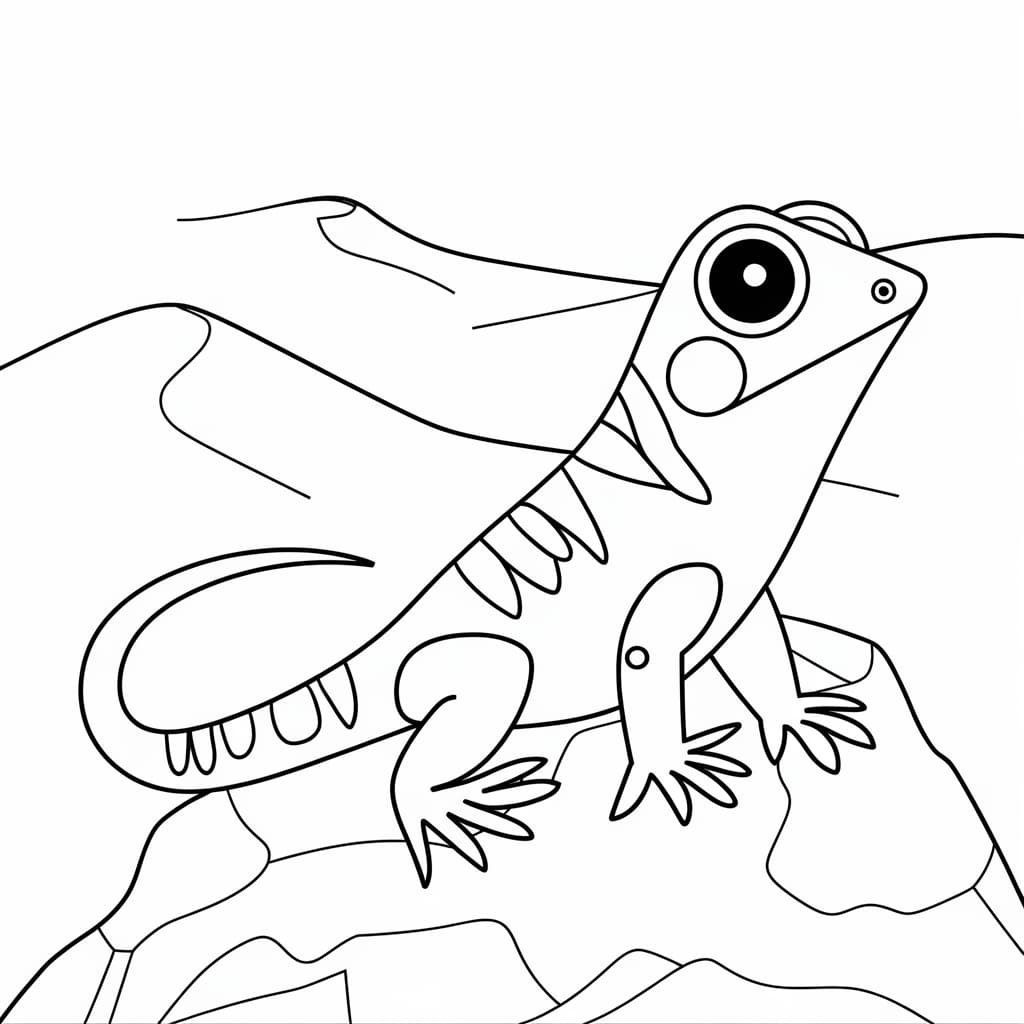 Kadal yang lucu sekali