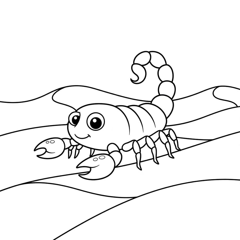 Kalajengking sedang bergerak