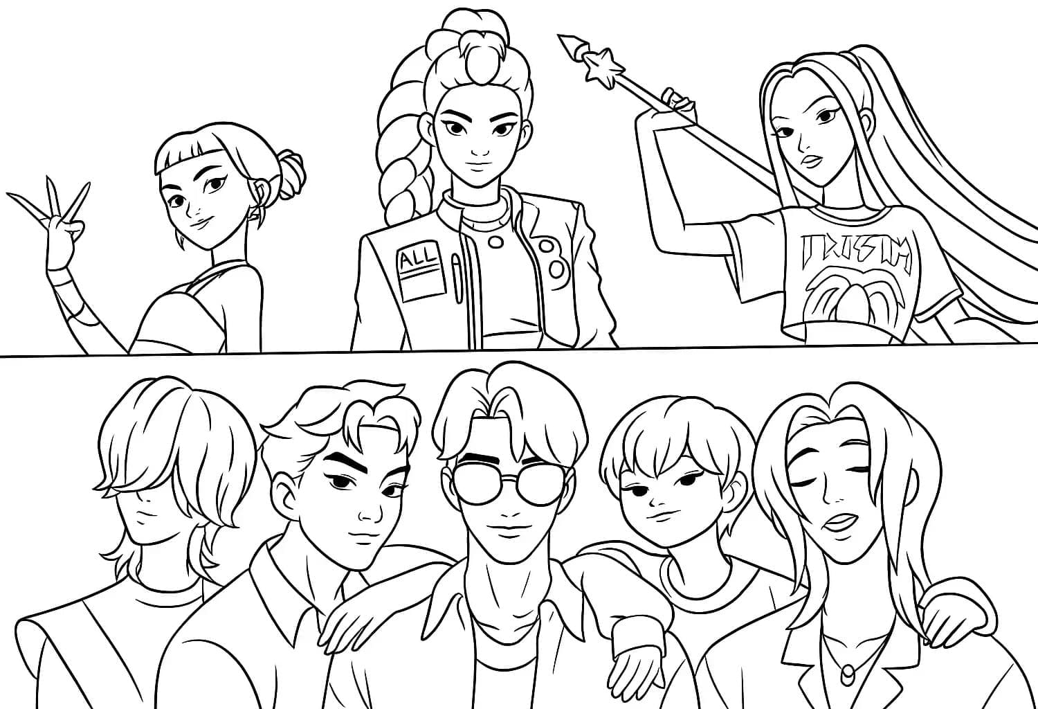 Kpop Demon Hunters Anak Laki-laki dan Perempuan