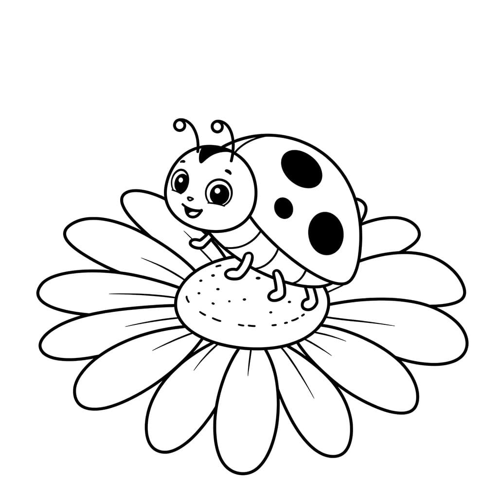 Kumbang Kecil di atas bunga