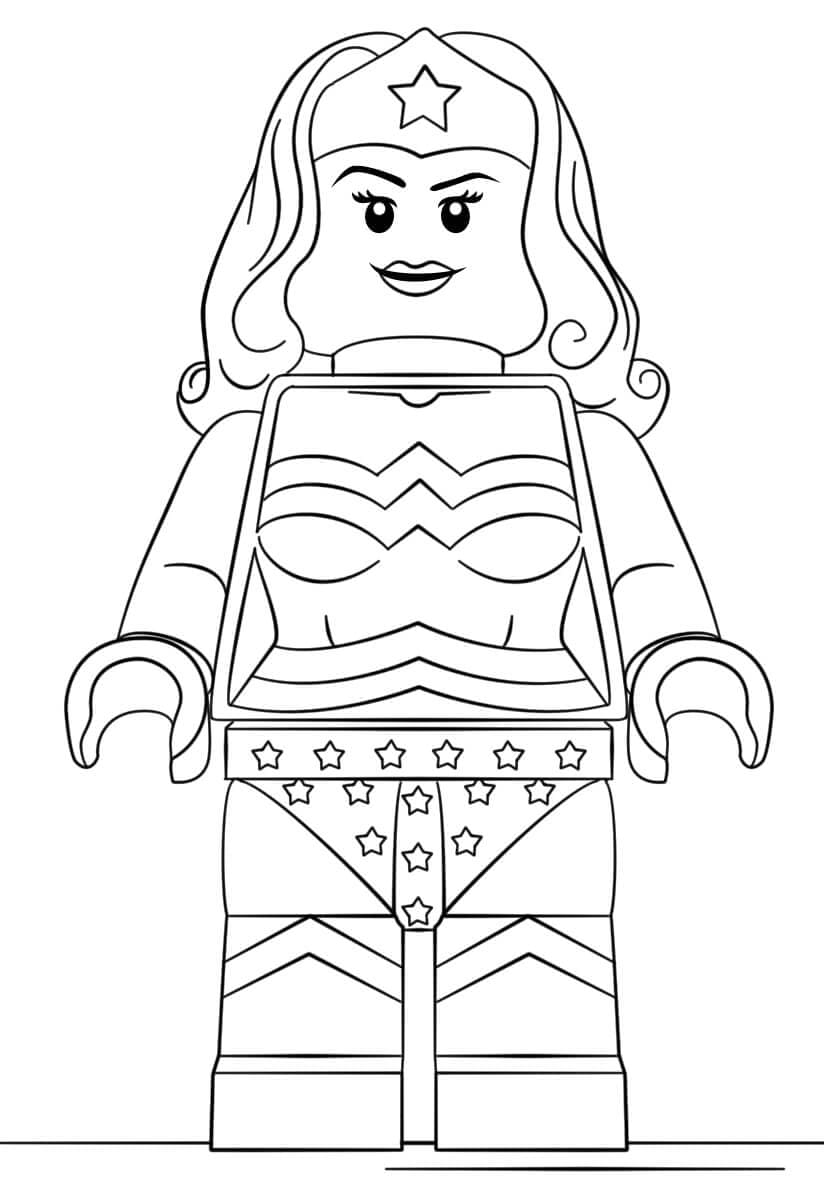 Lego Wonder Woman Tersenyum