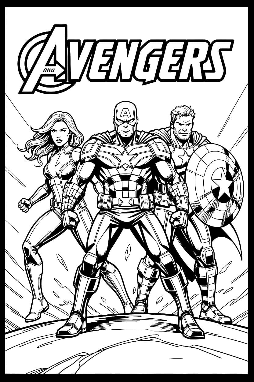 Majalah gambar Avengers
