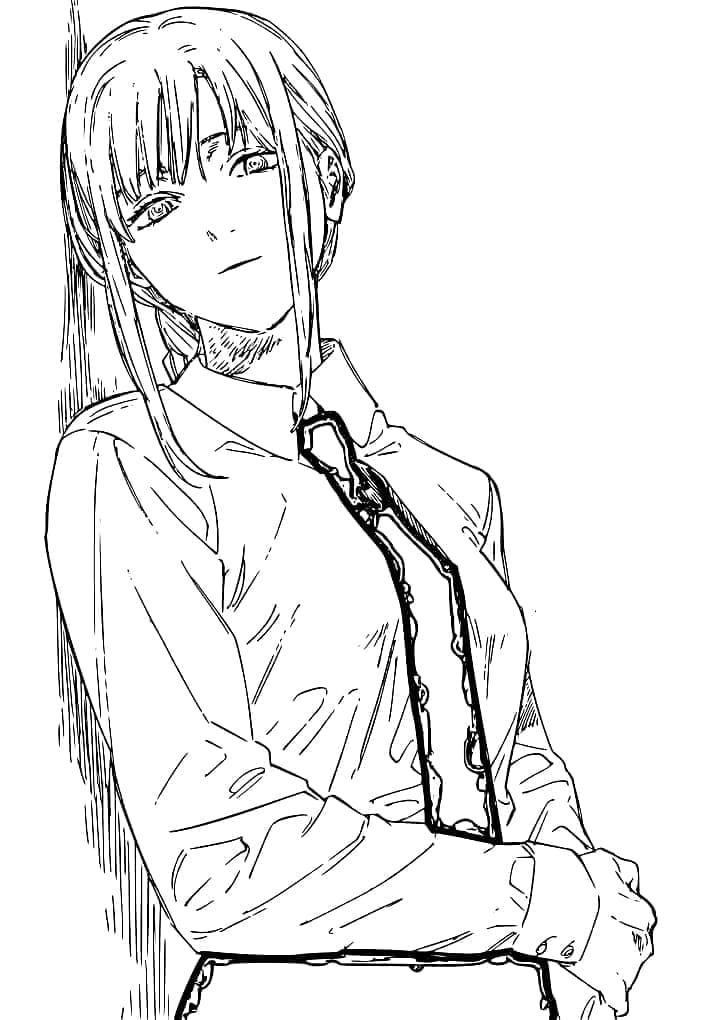 Makima dari Anime Chainsaw Man