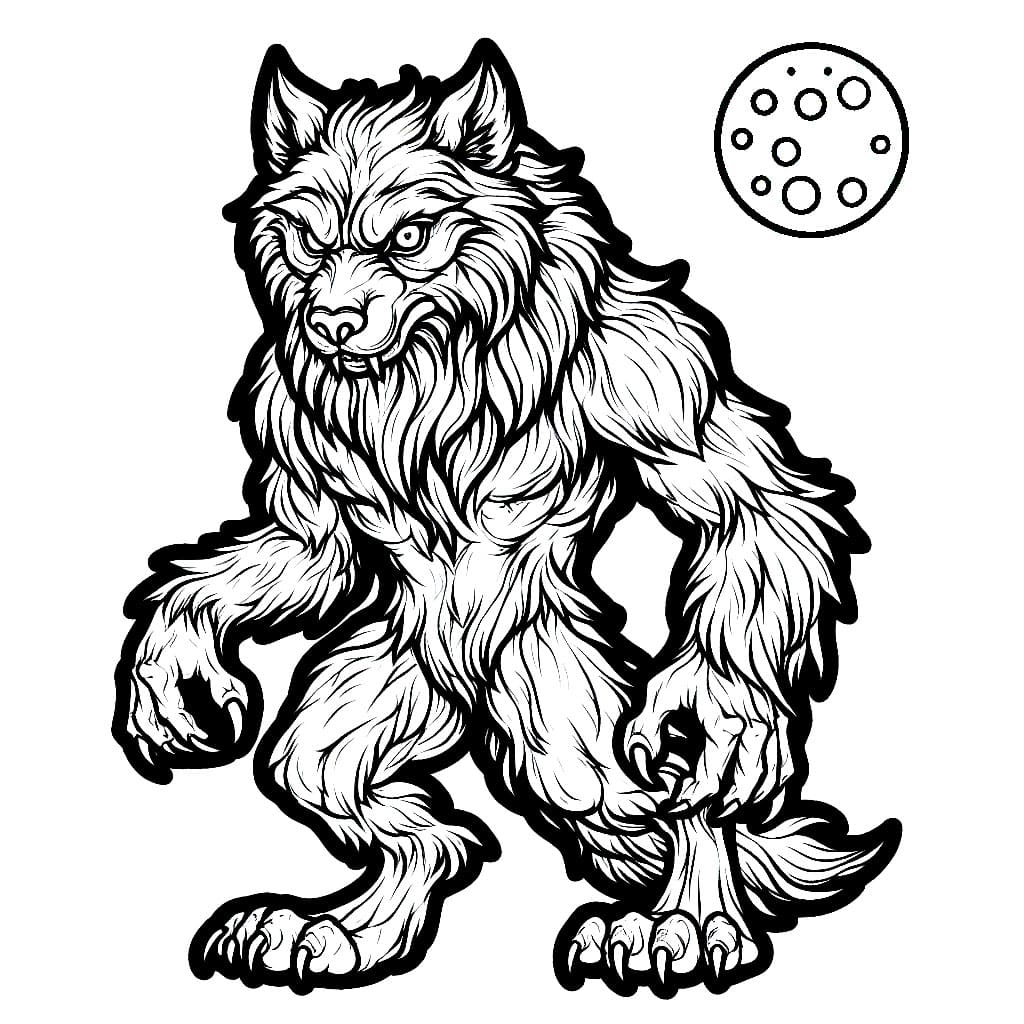 Manusia Serigala Halloween Gratis