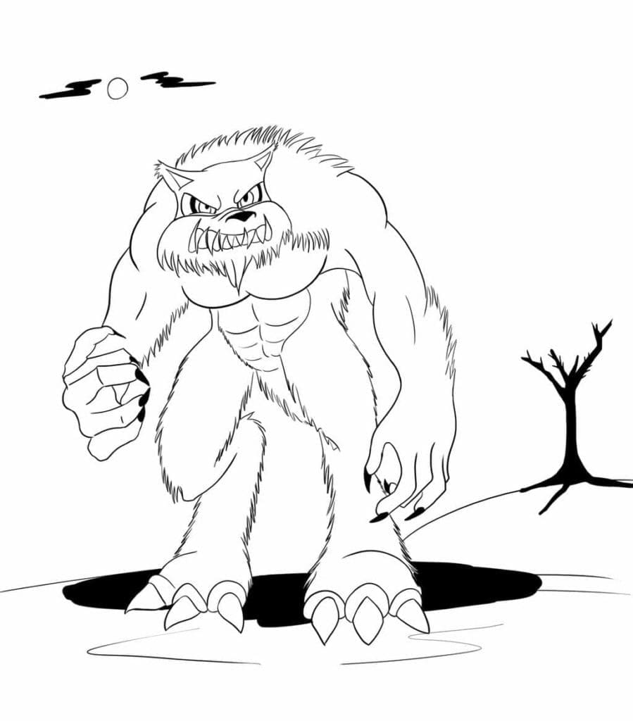 Manusia Serigala Halloween untuk Anak-anak