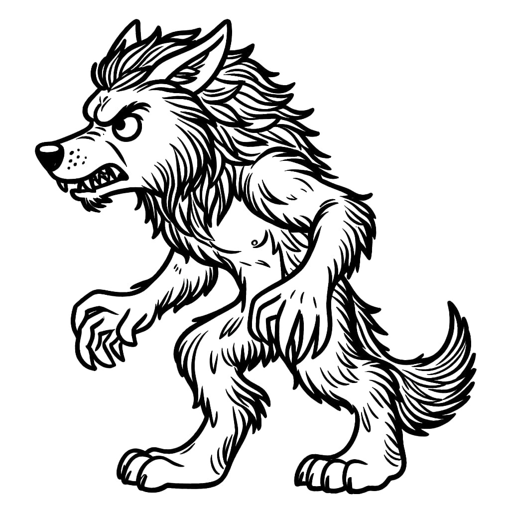 Manusia Serigala yang Sangat Marah