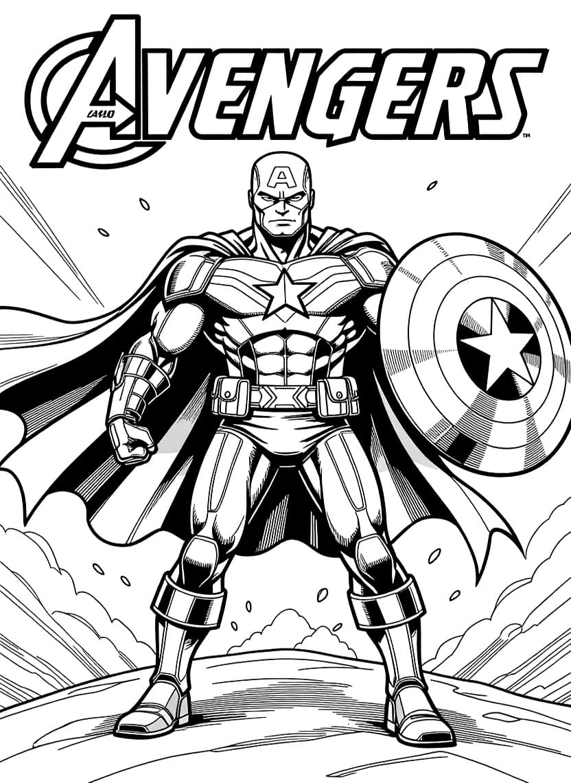 Poster Avengers sederhana