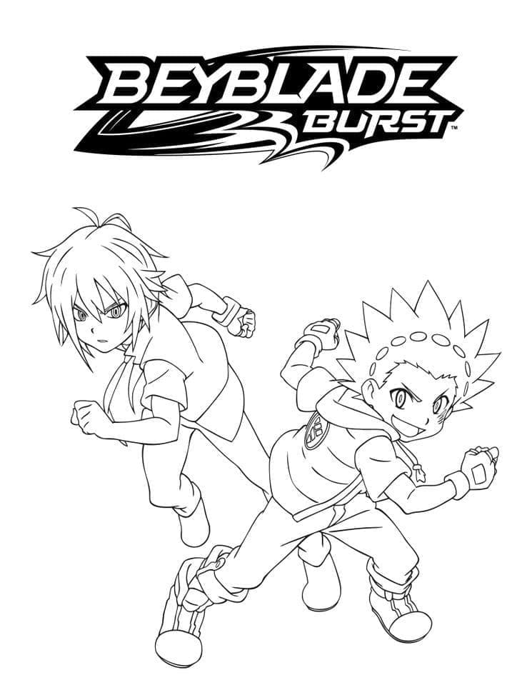 Shu Kurenai dan Valt Aoi Beyblade