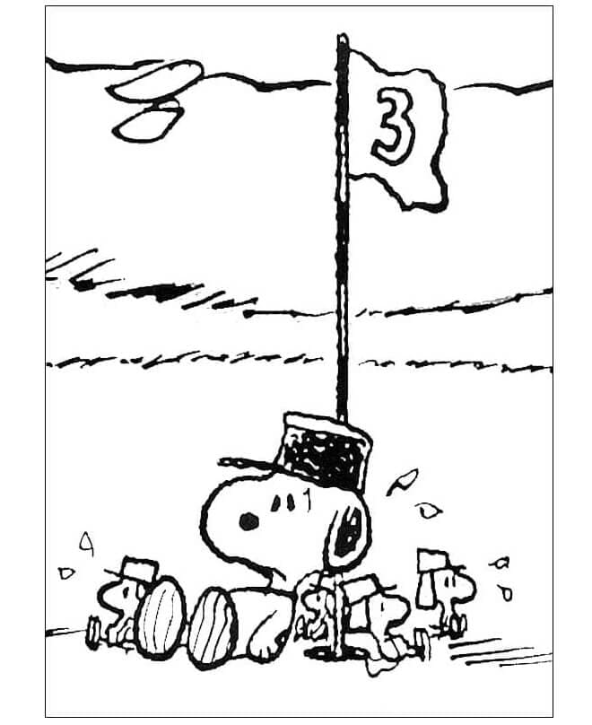 Snoopy Lies Zh Flag