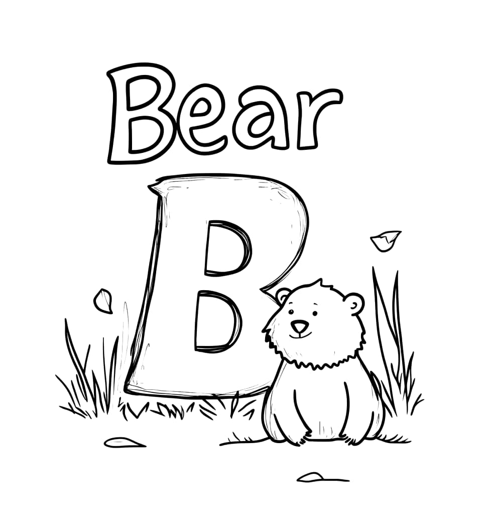 Beruang Gratis huruf B