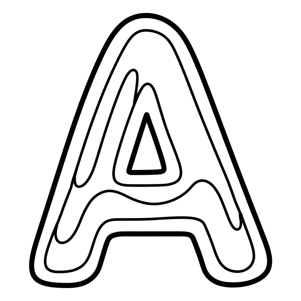 Cetakan gratis Huruf A