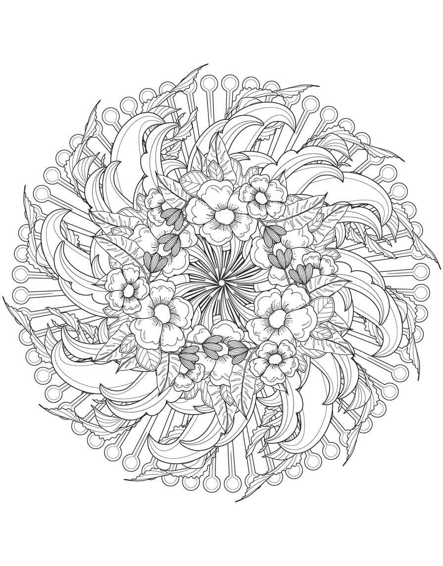 Gambar Mandala Bunga Gratis