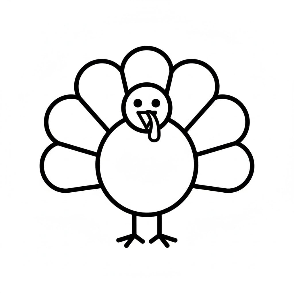 Garis luar minimal kalkun