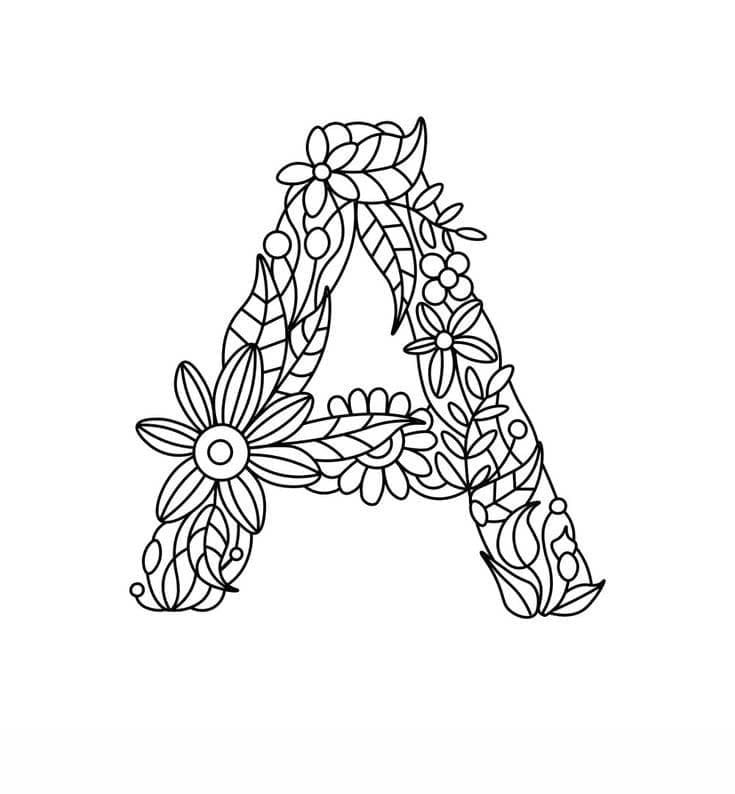 Huruf A Gratis untuk Anak-Anak