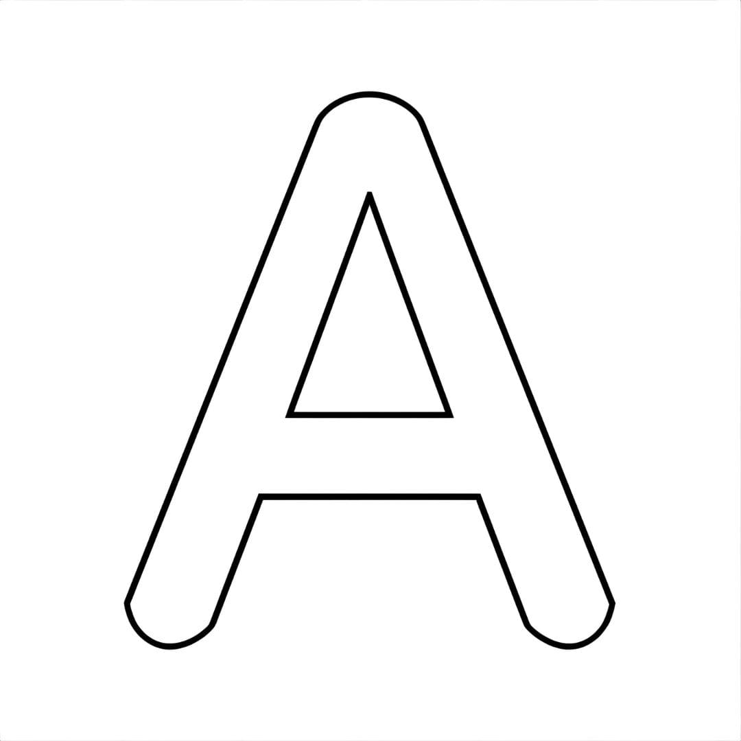 Huruf A sangat mendasar