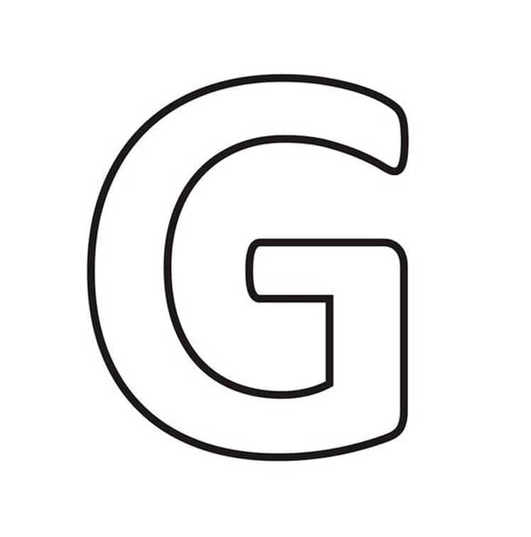 Huruf G Dapat Dicetak Gratis