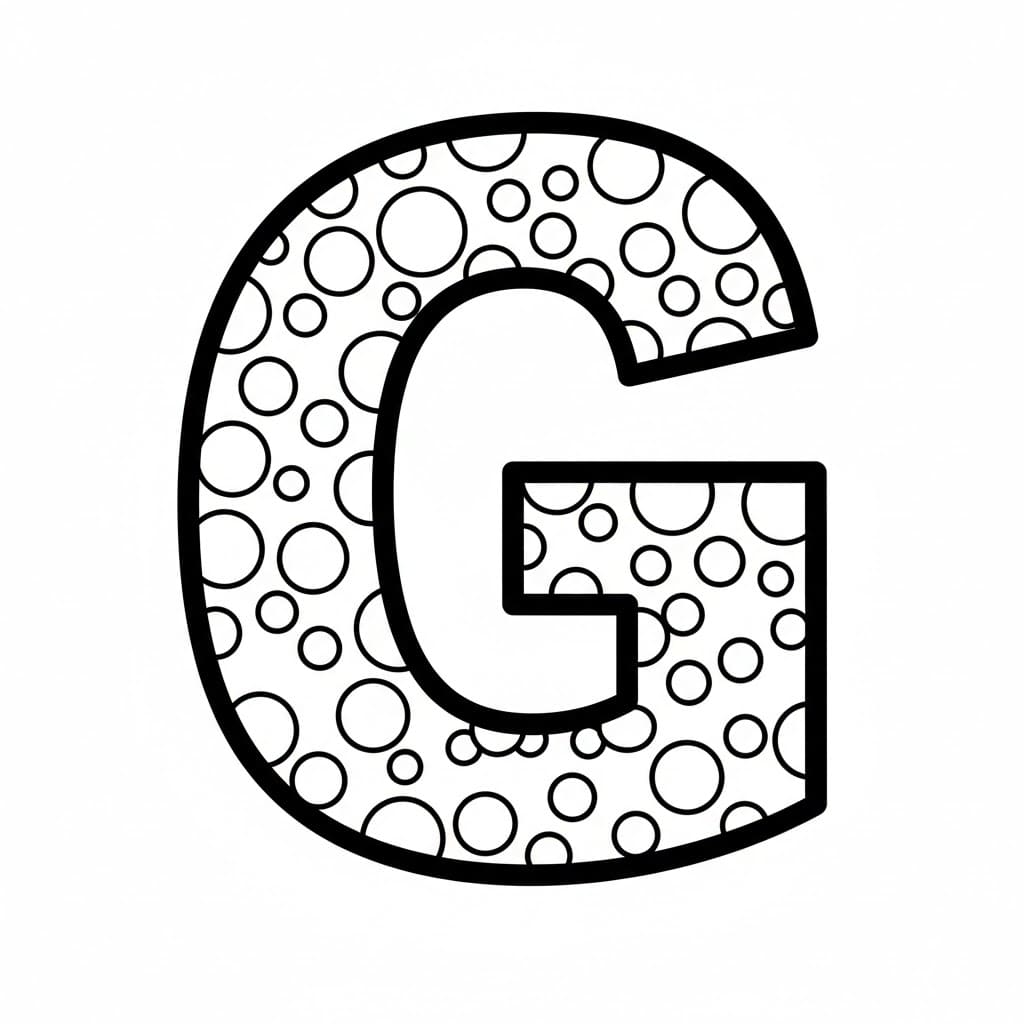 Huruf G Polkadot