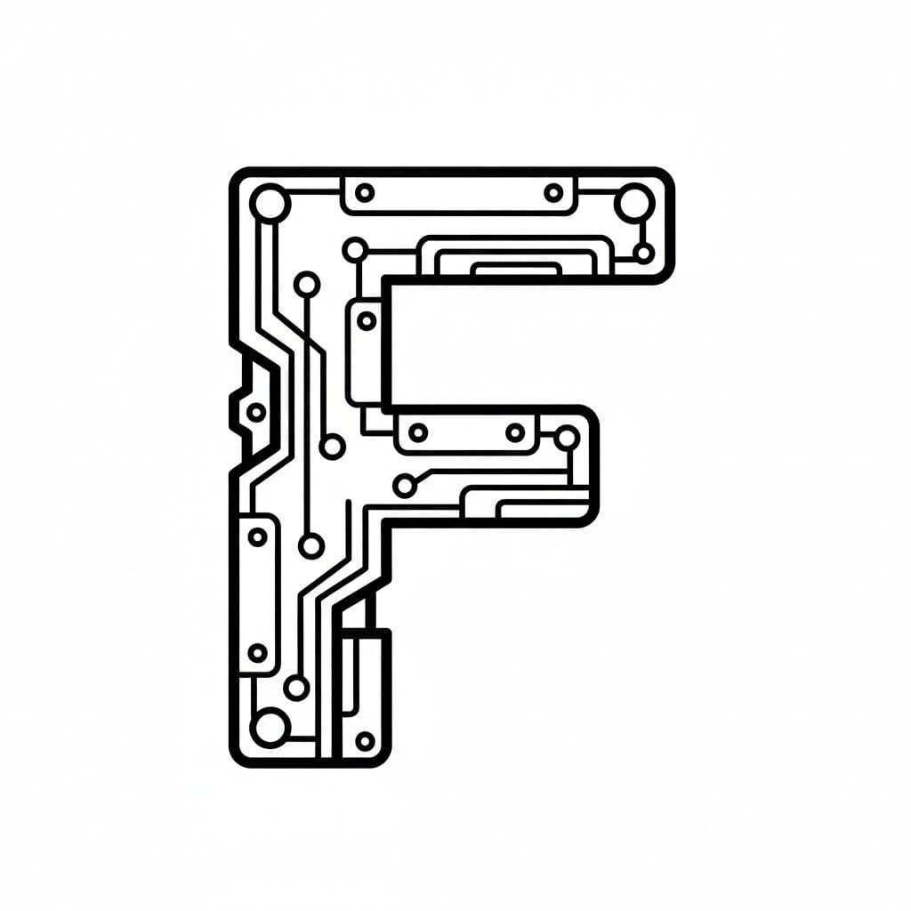 Huruf gaya mekanis F