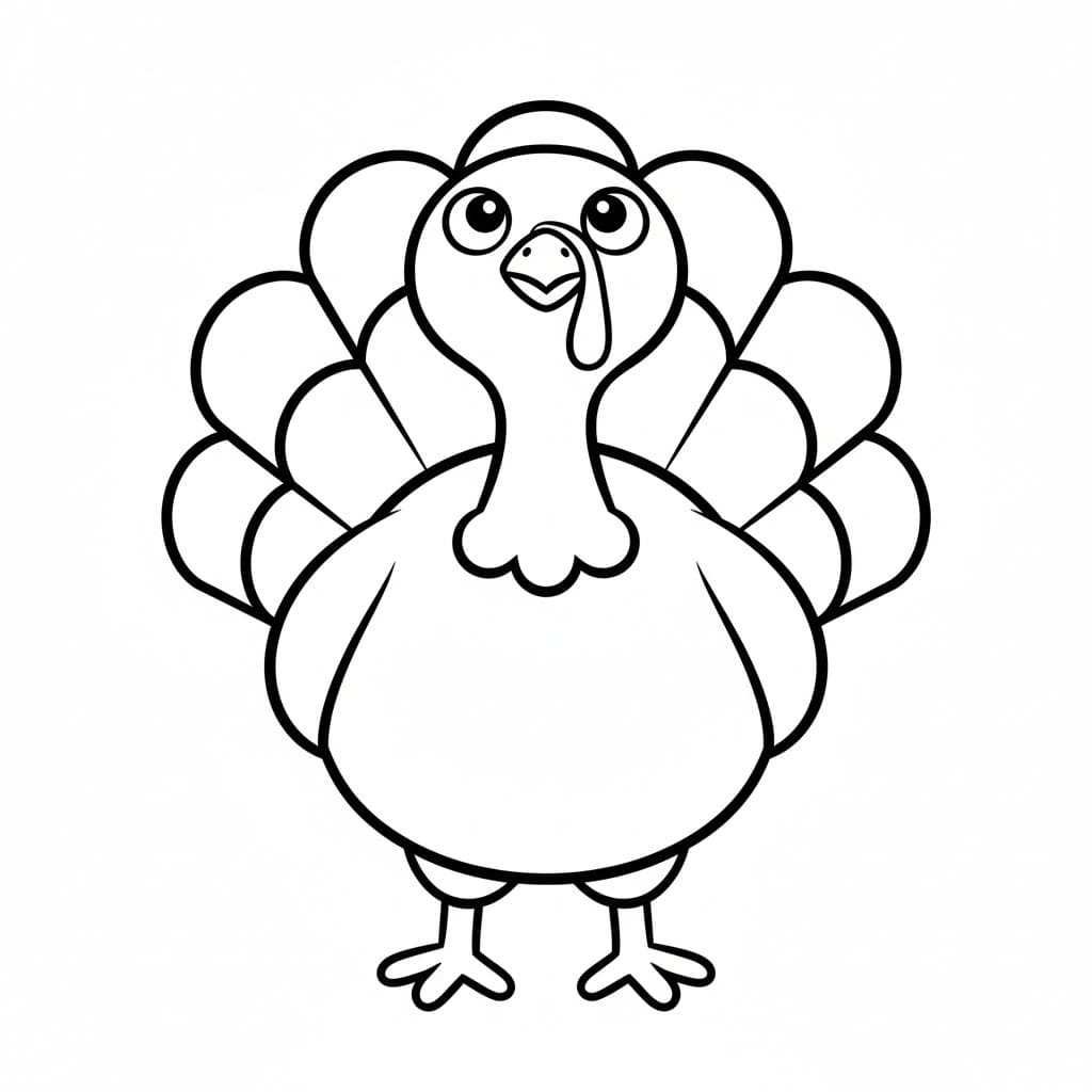 Kalkun sedang melihat ke atas