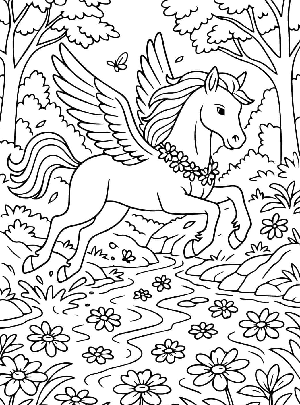 Karya seni Pegasus Fantasi