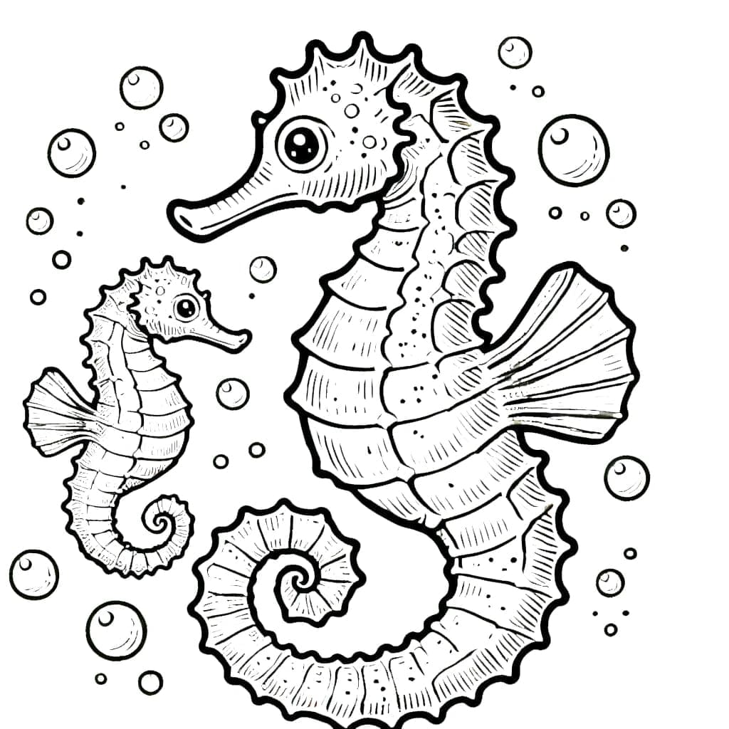 Kuda laut dan anaknya