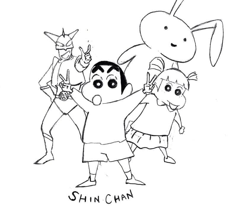 Menggambar Crayon Shin-chan