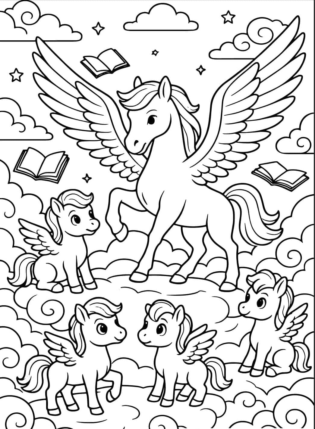 Pemandangan awan Pegasus