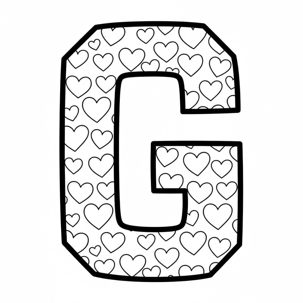 Pola Hati Huruf G