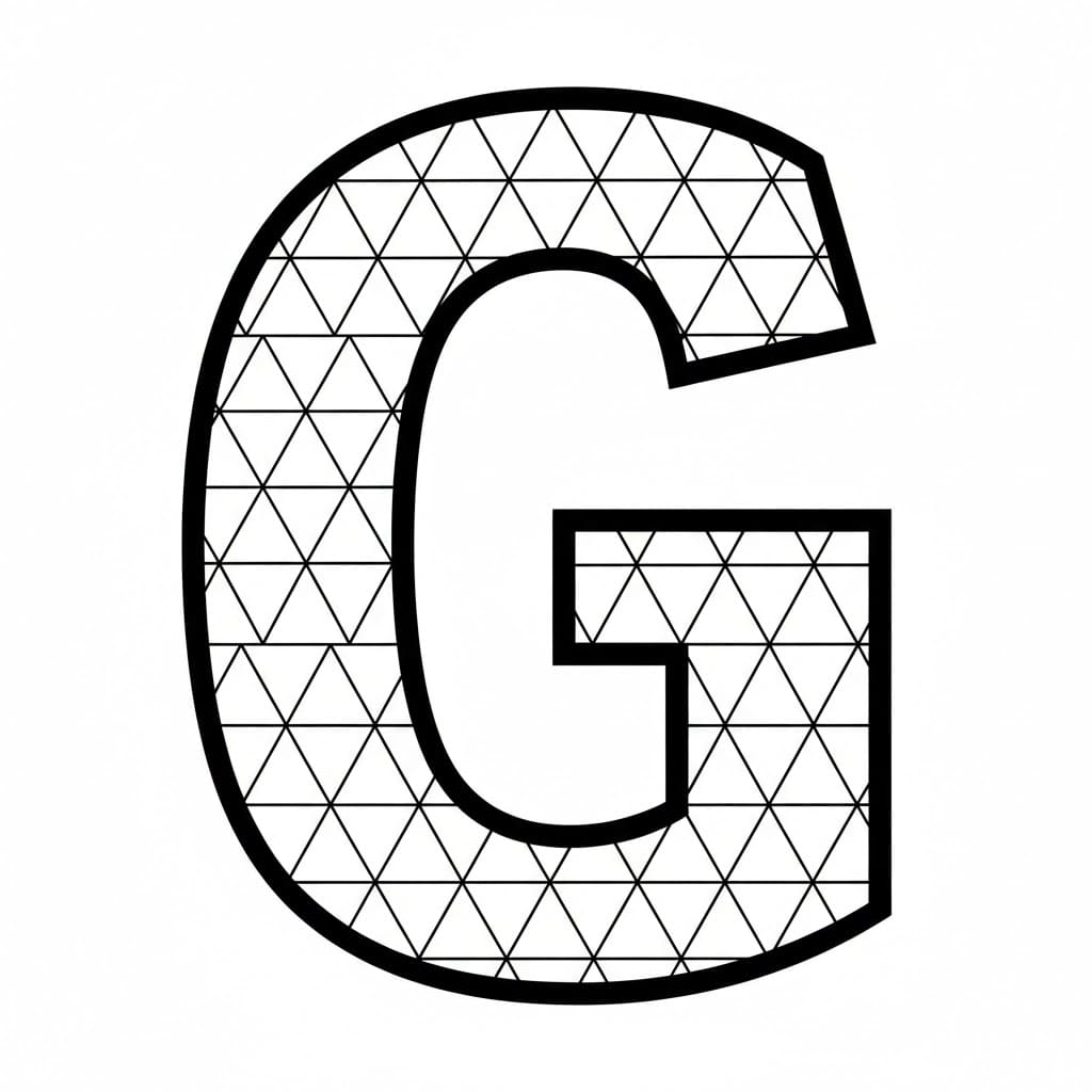 Pola Segitiga Huruf G