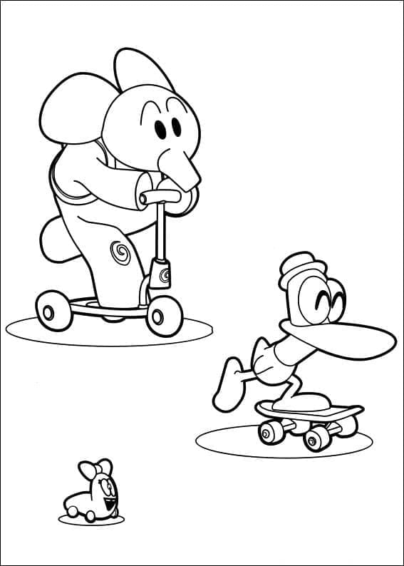 Ulat, Pato dan Elly dari Pocoyo