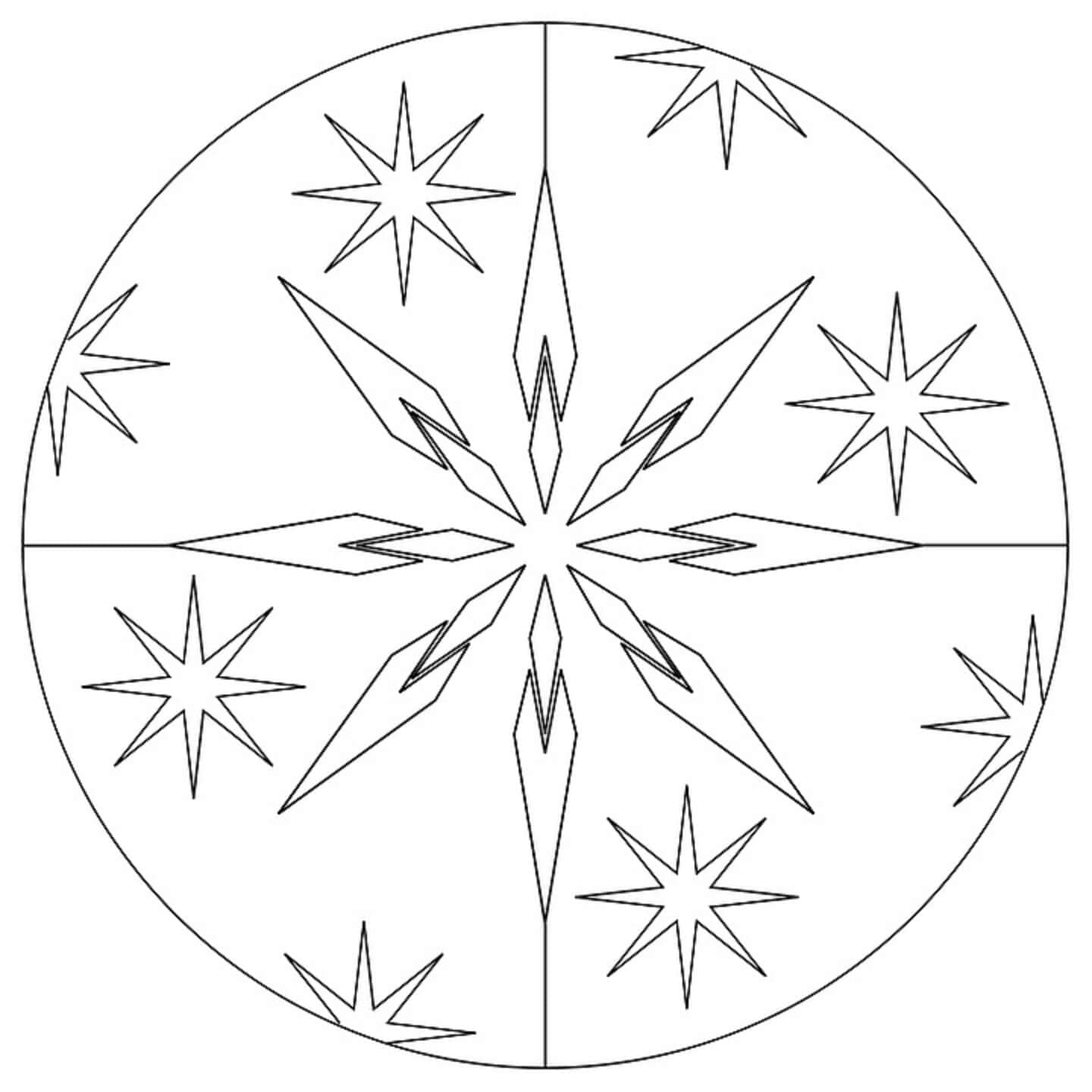 Bintang-bintang di mandala Natal