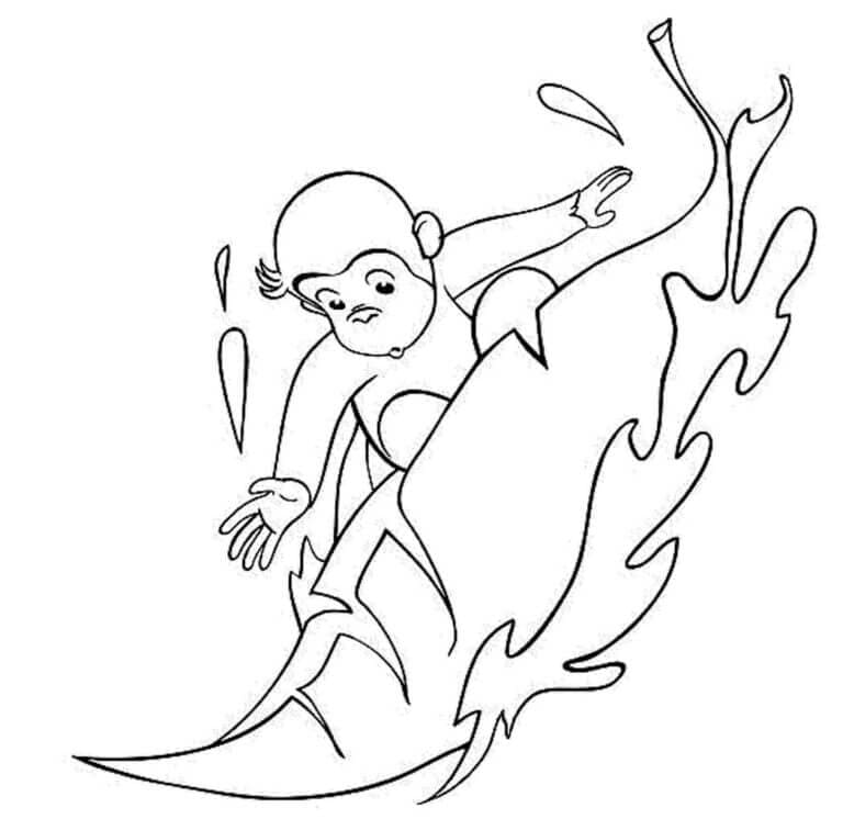 Curious George dengan Daun Besar