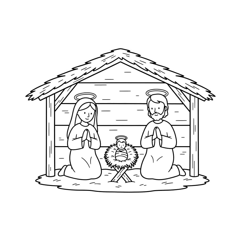 Gambar adegan kelahiran Yesus