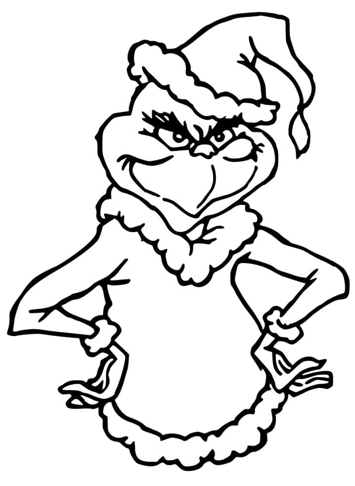 Gambar Grinch Gratis Dapat Dicetak