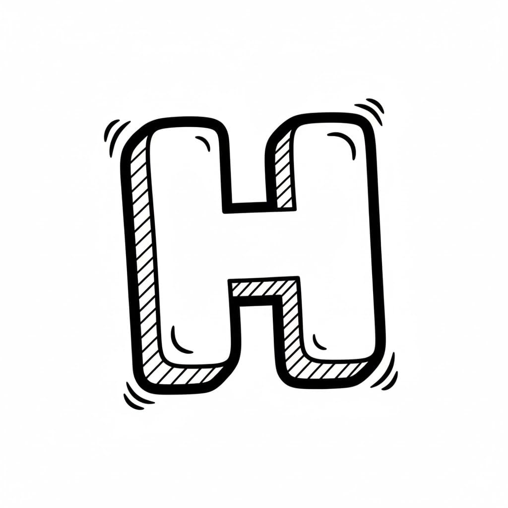 Garis besar komik huruf H