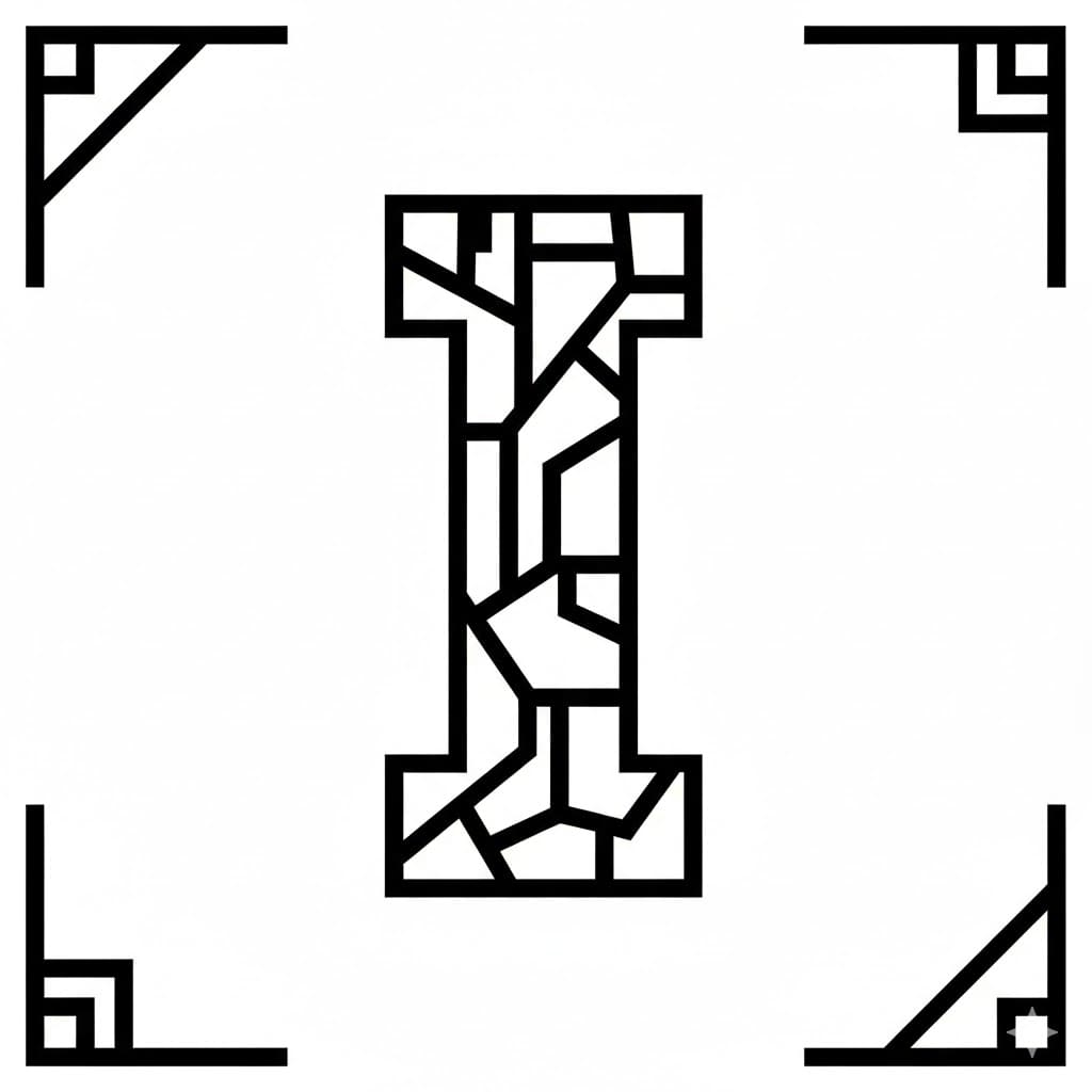 Geometri Tebal Huruf I