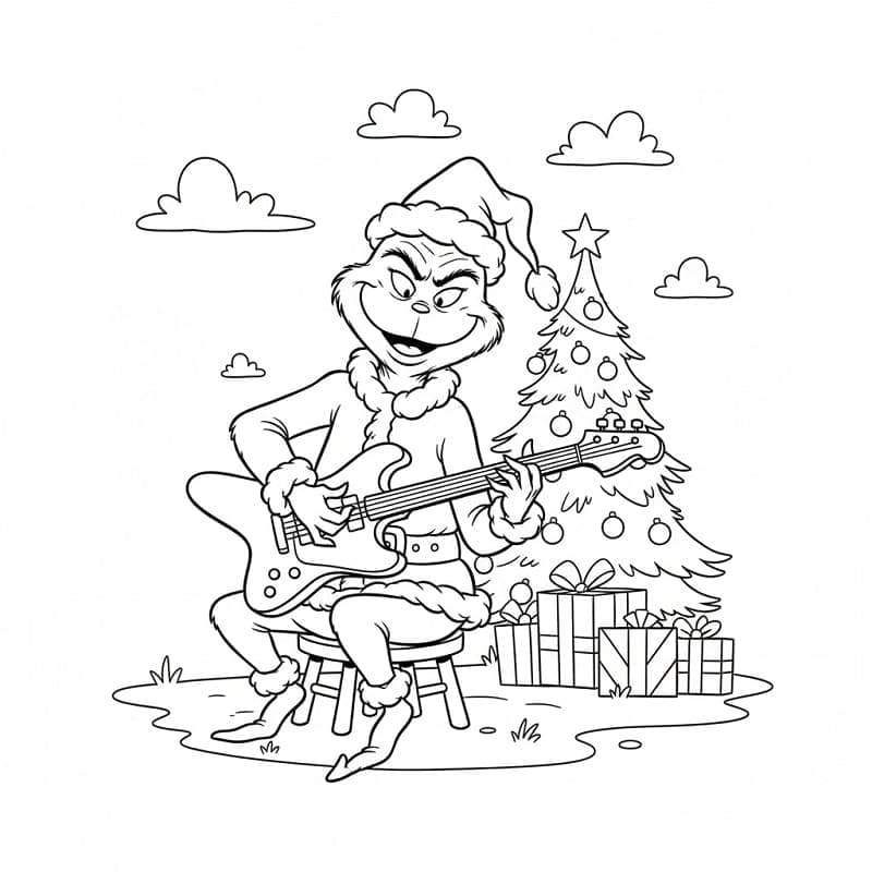 Grinch Bermain Gitar